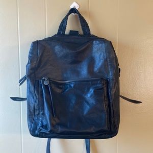 LUCKY BRAND Black Backpack Purse Like New